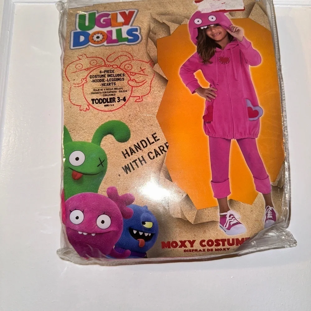 Ugly dolls Moxy costume NWT Toddler 3/4